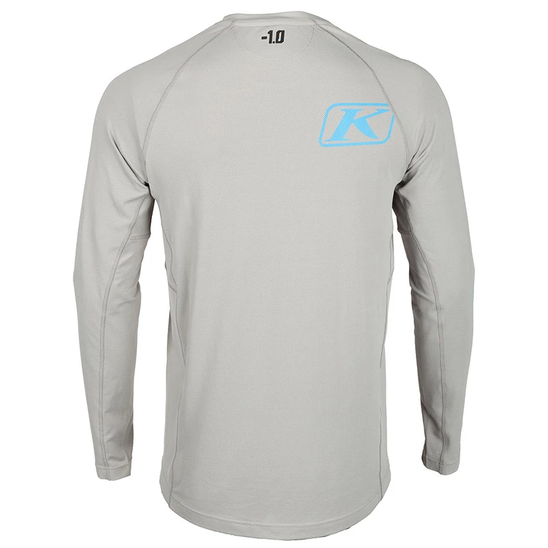 Maglie Maglia Klim Aggressor -1.0 Ls Grigio 2 Maglie Maglia Klim Aggressor -1.0 Ls Grigio - immagine 2