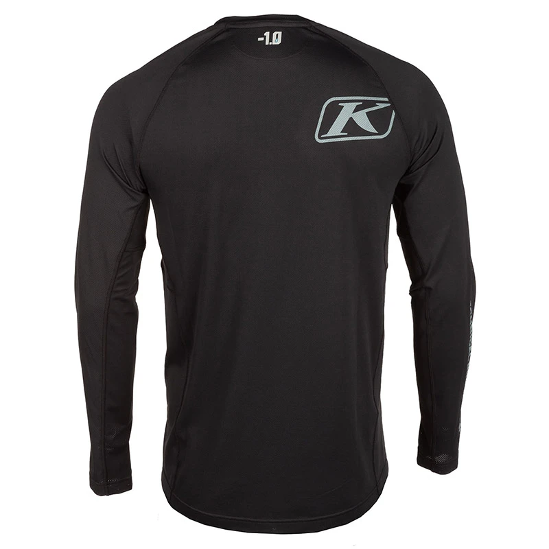 Maglie Maglia Klim Aggressor -1.0 Ls Nero 2 Maglie Maglia Klim Aggressor -1.0 Ls Nero - immagine 2