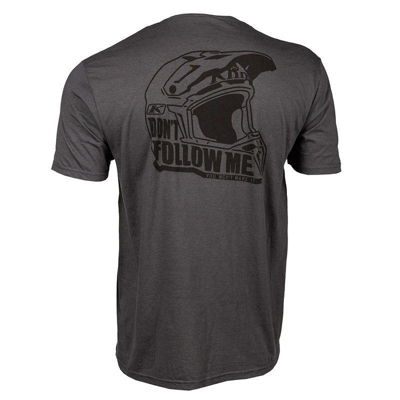 T Shirts T Shirt Klim Don't Follow Moto Grigio 2 T Shirts T Shirt Klim Don't Follow Moto Grigio - immagine 2