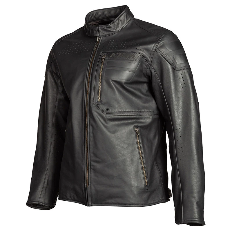 Giacca Pelle Klim Sixxer Gunmetal Nero 1 Giacca Pelle Klim Sixxer Gunmetal Nero