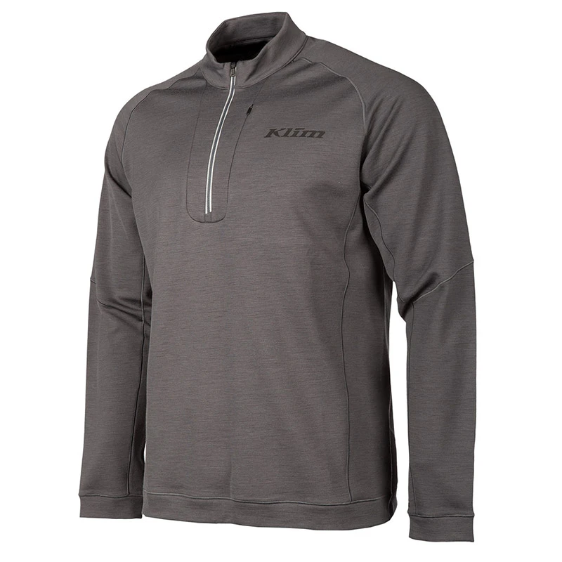 Maglie Maglia Klim Teton Merino Wool 1/4 Zip Asphalt 1 Maglie Maglia Klim Teton Merino Wool 1/4 Zip Asphalt