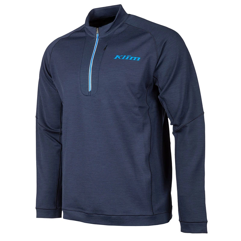 Maglie Maglia Klim Teton Merino Wool 1/4 Zip Navy Blu 1 Maglie Maglia Klim Teton Merino Wool 1/4 Zip Navy Blu