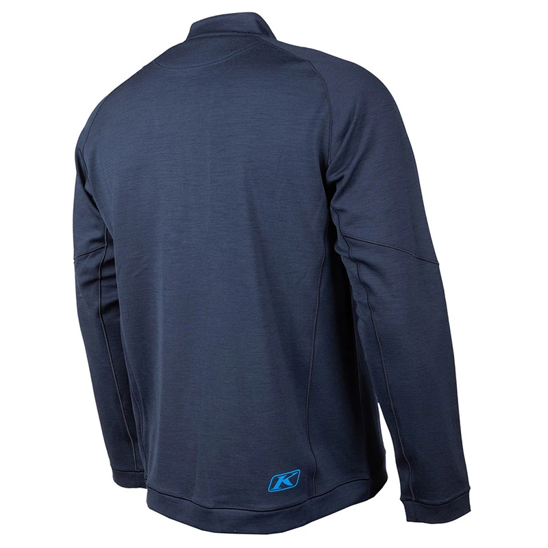 Maglie Maglia Klim Teton Merino Wool 1/4 Zip Navy Blu 2 Maglie Maglia Klim Teton Merino Wool 1/4 Zip Navy Blu - immagine 2