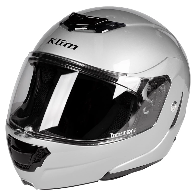 Fibra Casco Modulare Klim Tk1200 Argento 1 Fibra Casco Modulare Klim Tk1200 Argento