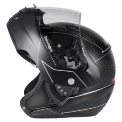 Fibra Casco Modulare Klim Tk1200 Skyline Nero Opaco